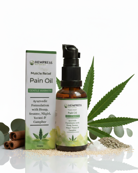 Hemp Pain Oil | Muscle Relief | Gentle Warmth - 30ml