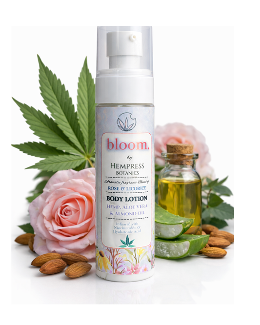 Bloom | Rose & Licorice | Hemp Hand and Body Lotion