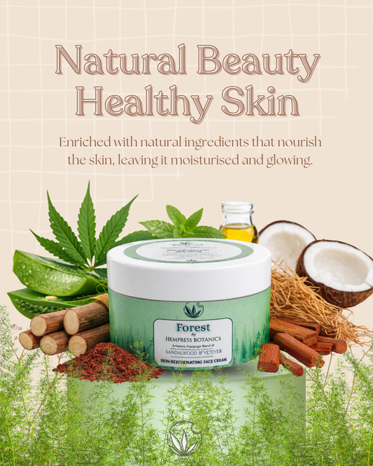 Forest | Sandalwood & Vetiver | Skin Rejuvenating Hemp Face Cream -50g